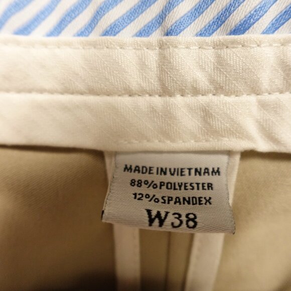 FootJoy Men’s Performance Golf Shorts W38 Khaki – Stretch Quick-Dry Lightweight - Picture 4 of 13